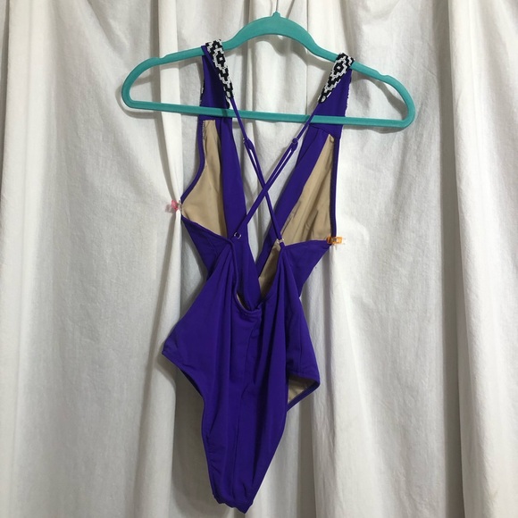 Vintage Purple Swimsuit - Picture 3 of 4